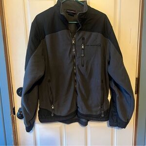 Free Country Men's Black and Dark Gray Performance Jacket